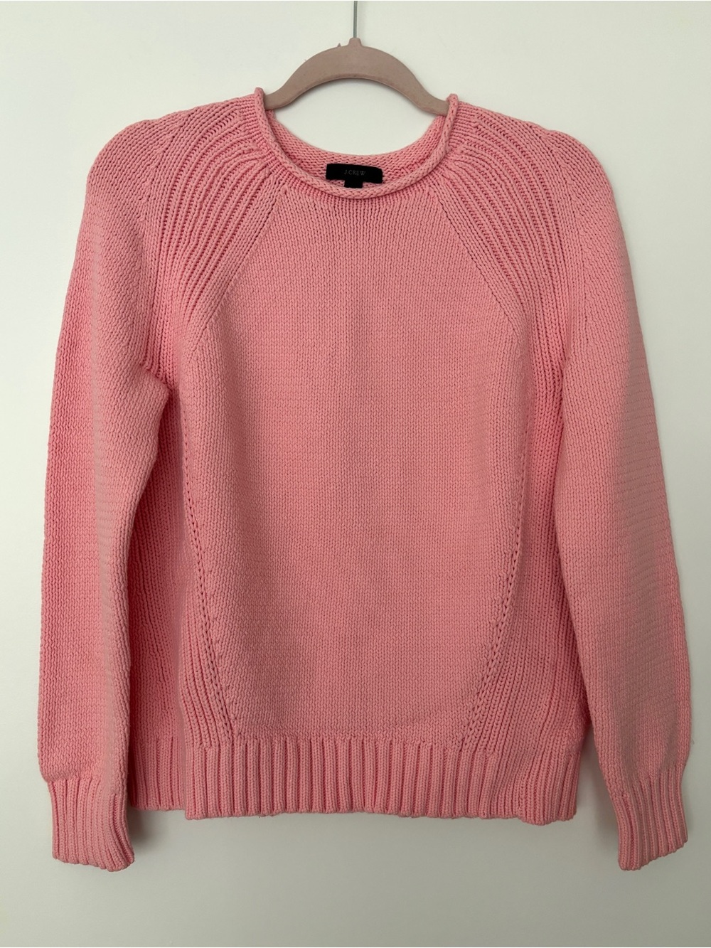 J. Crew Pink Rollneck Knit Sweater - women’s size medium